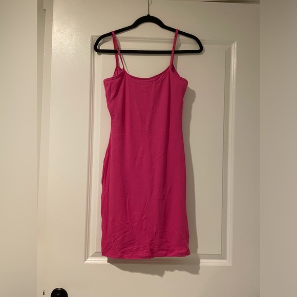 Popilush Shapewear Spaghetti Strap Pink Dress - Picture 6 of 7